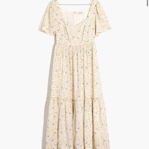 Madewell Floral Cream Dress in Folkmagic Floral